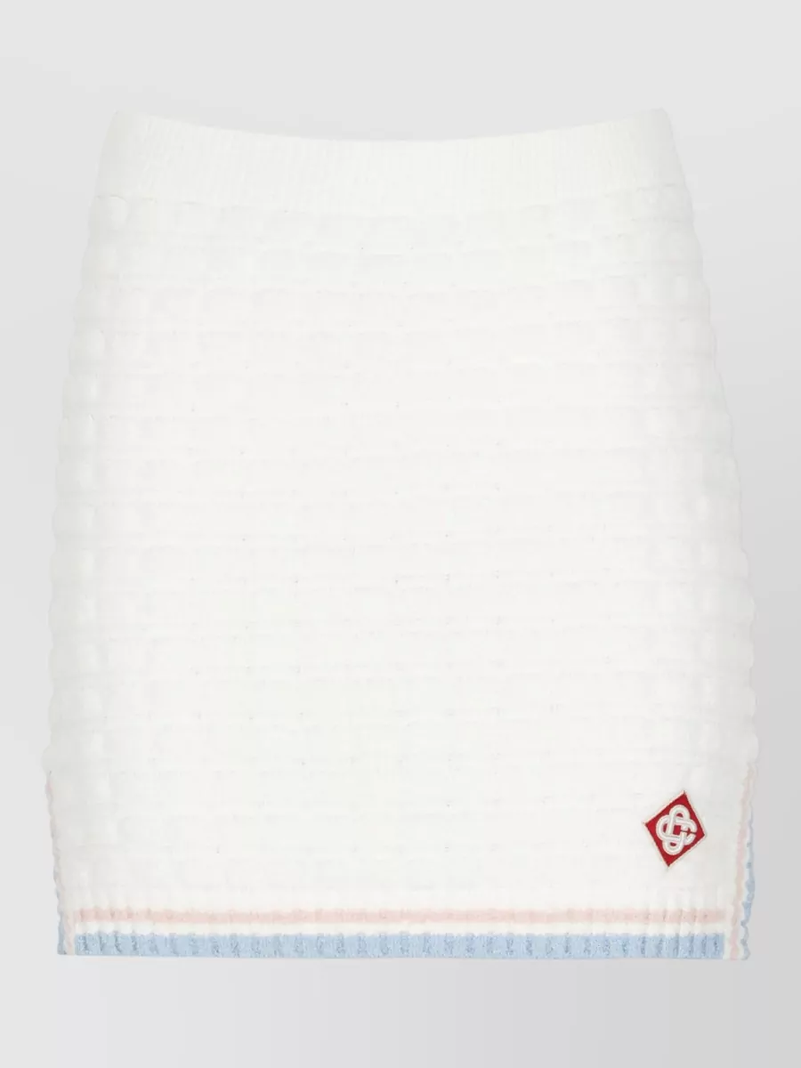 Casablanca bouclé mini skirt