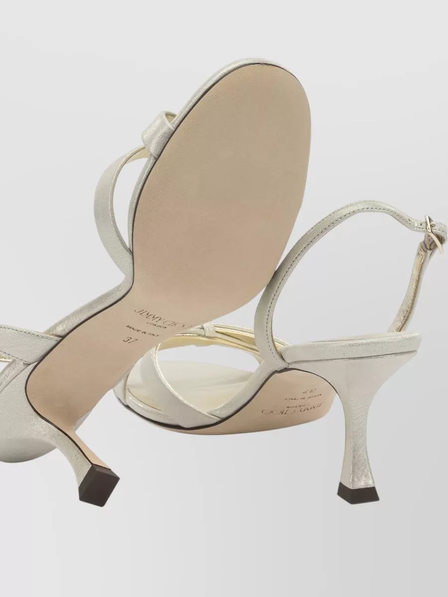 Jimmy Choo Elsy 70mm Heeled Sandals Ankle Strap In Multi