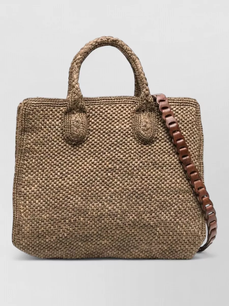 Ibeliv raffia shoulder bag
