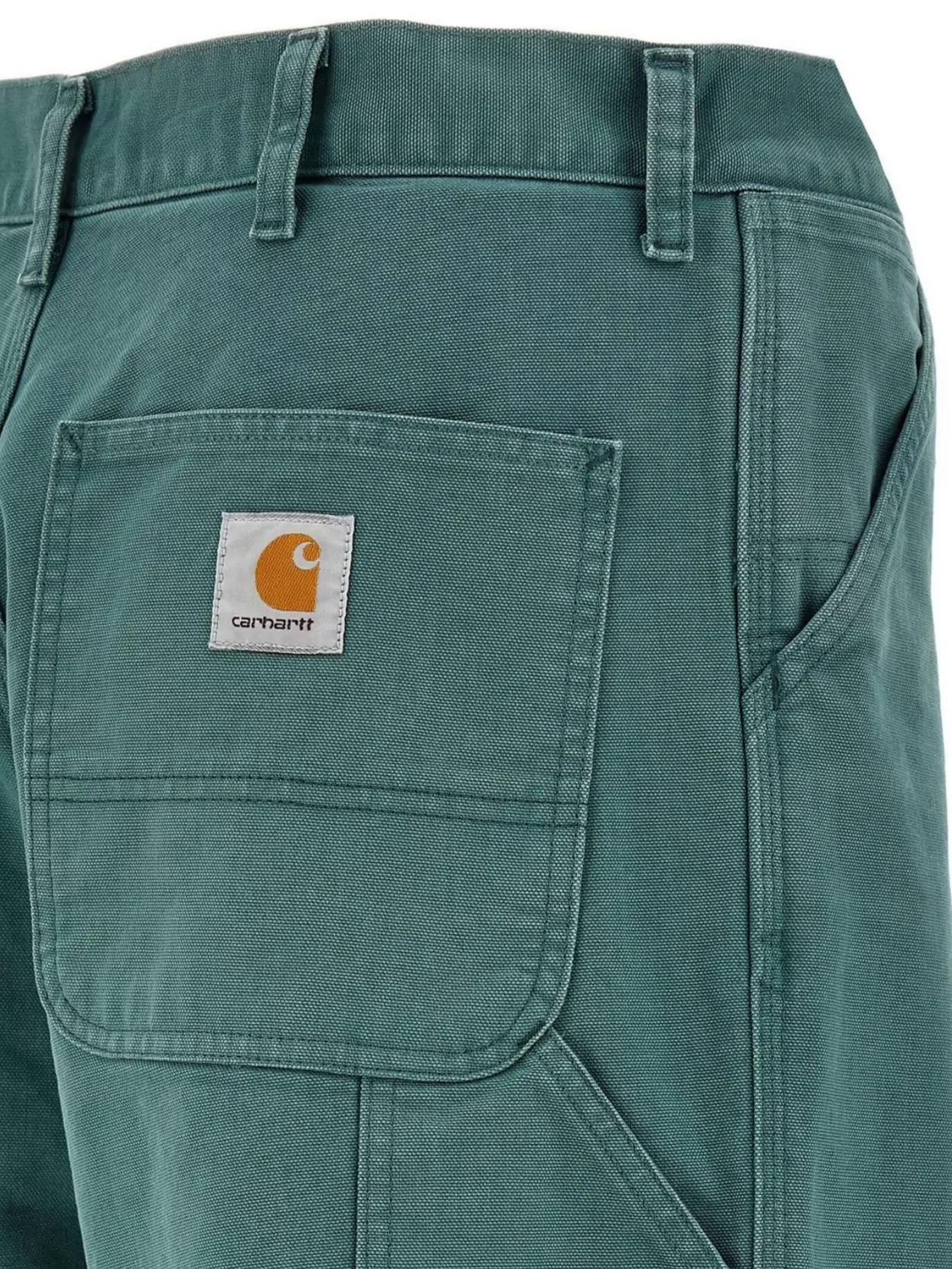 Carhartt Mens Silver Pine Brandon Wide-leg Relaxed-fit Denim Jeans In Green