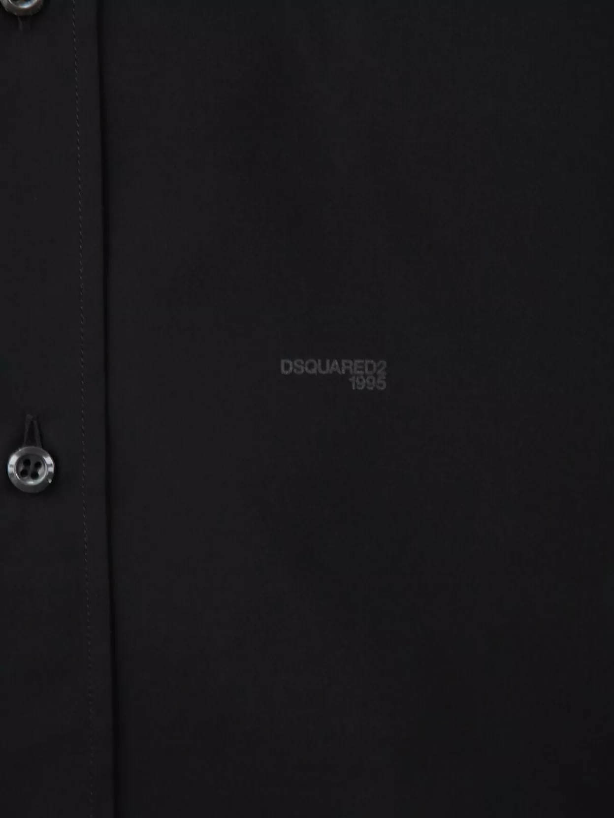 Dsquared2 Button-down Collar Shirt Long Sleeves In Black