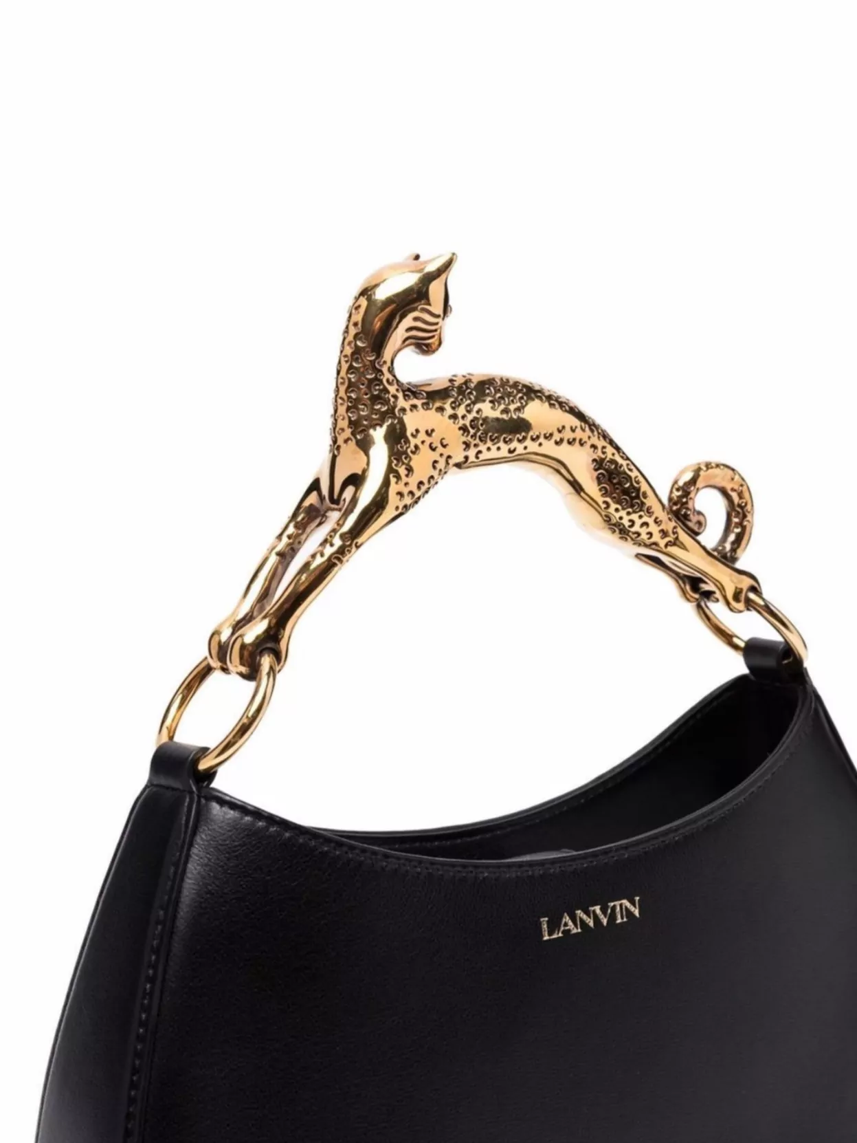 Lanvin Cat Handle Hobo Bag With Detachable Strap