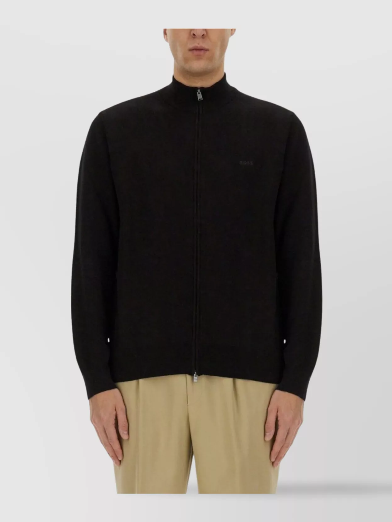 Boss Zip Shirt High Collar