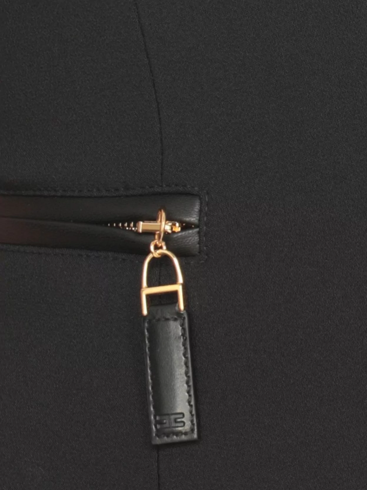 Elisabetta Franchi Fitted Crêpe Top Front Zips
