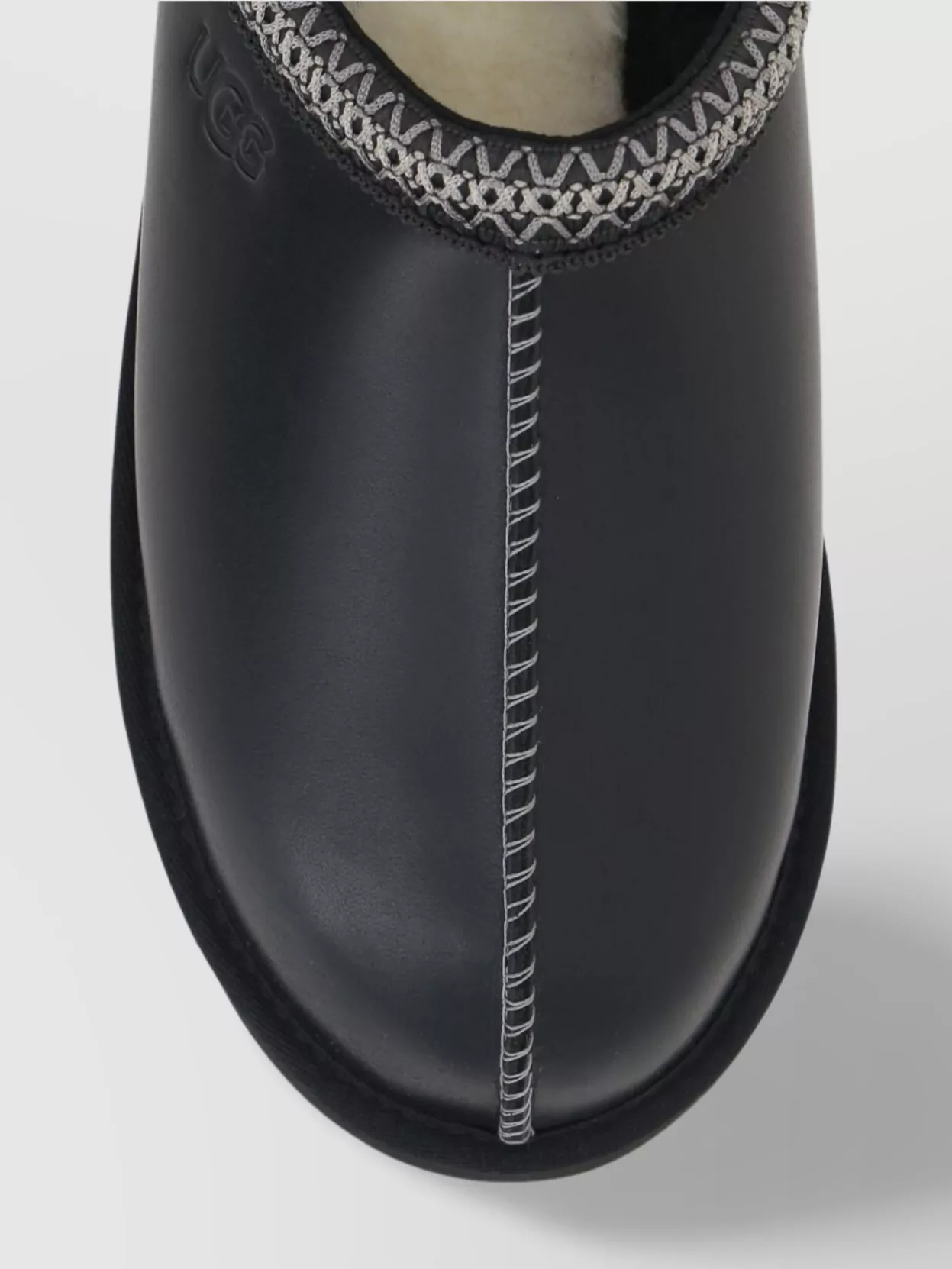 Ugg Stitched Flat Round Toe Slippers