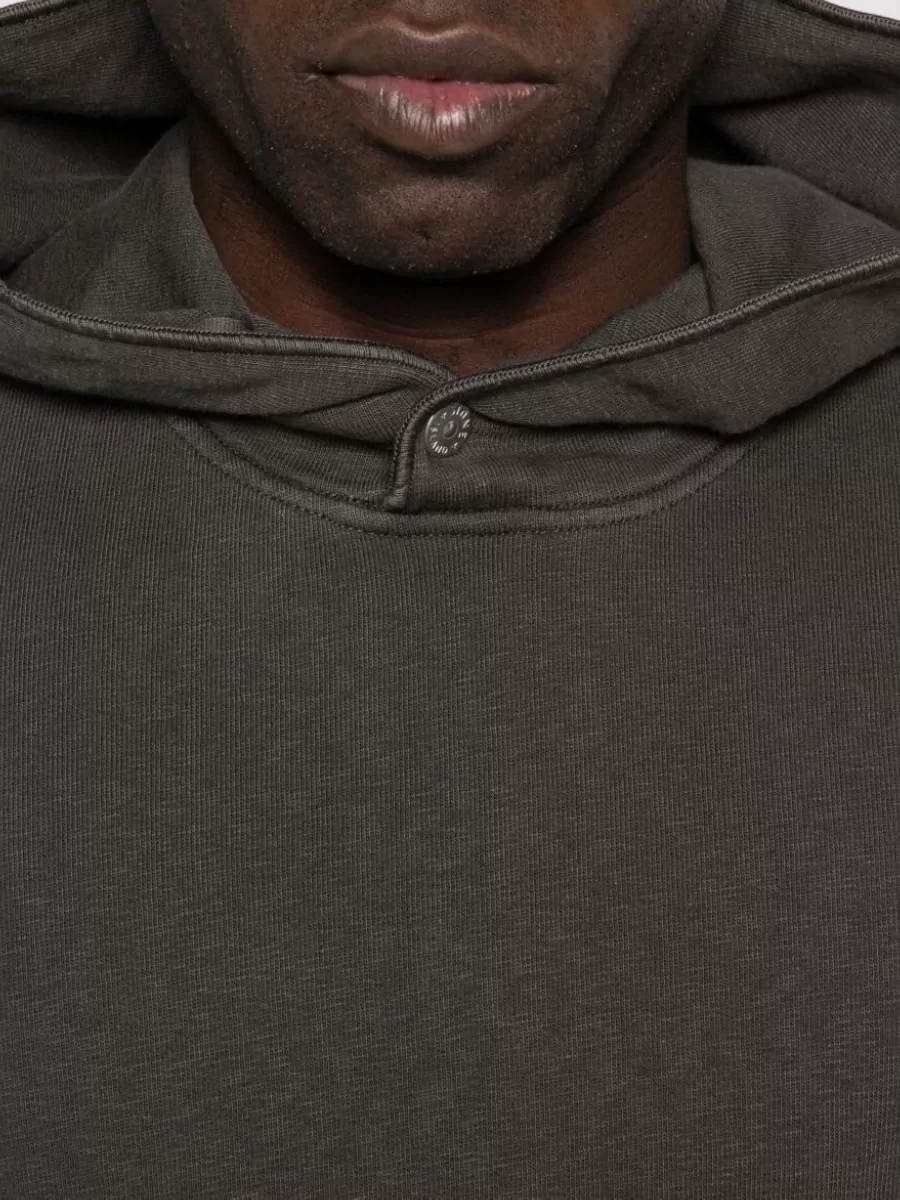 Stone Island Cotton Logo Hooded Jacket
