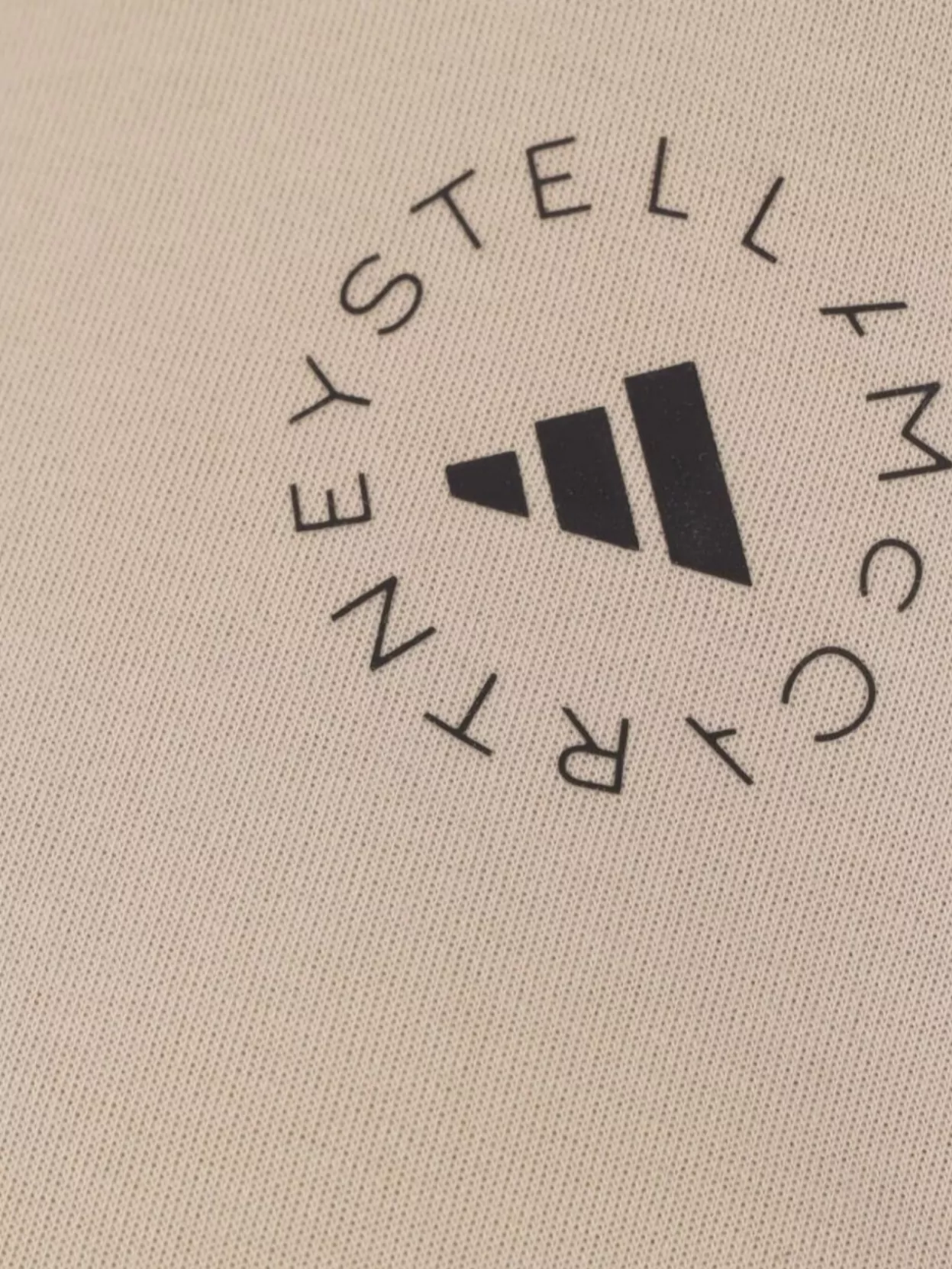 Adidas By Stella Mccartney Logo Drawstring Hood Long Sleeves Ribbed Cuffs