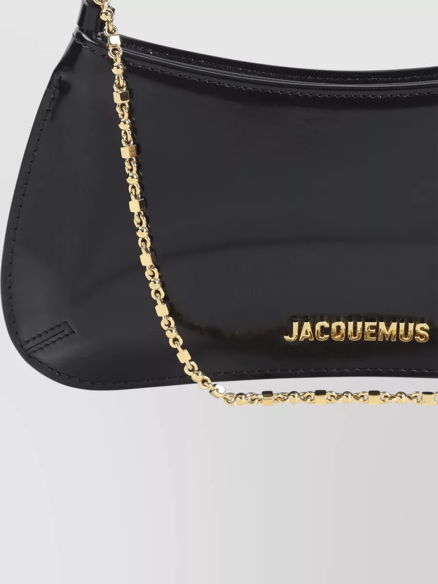 Jacquemus Le Bisou Mini Leather Chain-Strap Shoulder Bag