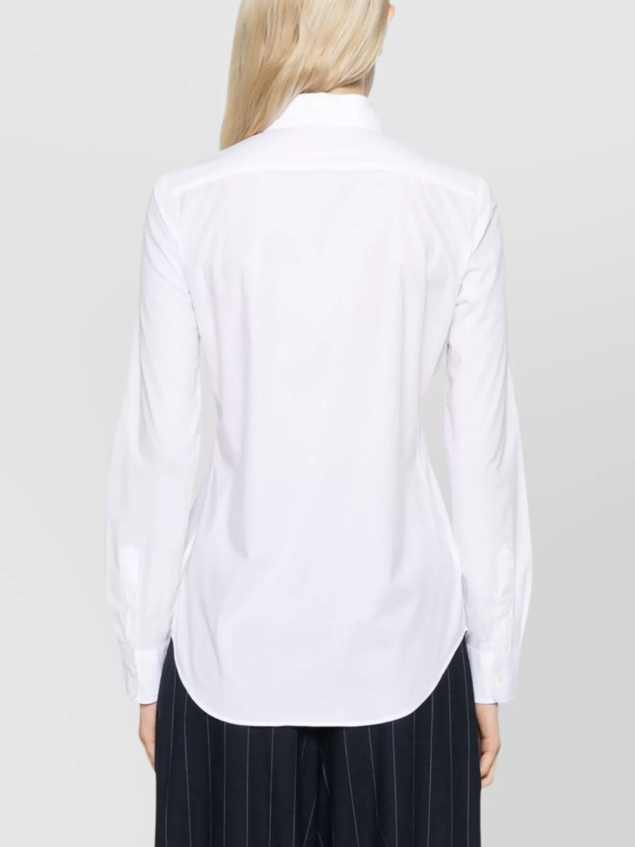 Ralph Lauren Long Sleeve Shirt Curved Hem Design