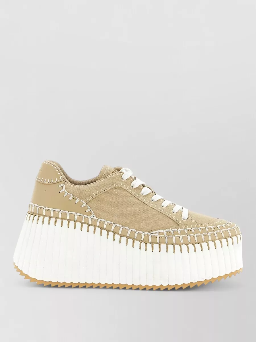 Chloé Canvas Low-Top Sneakers