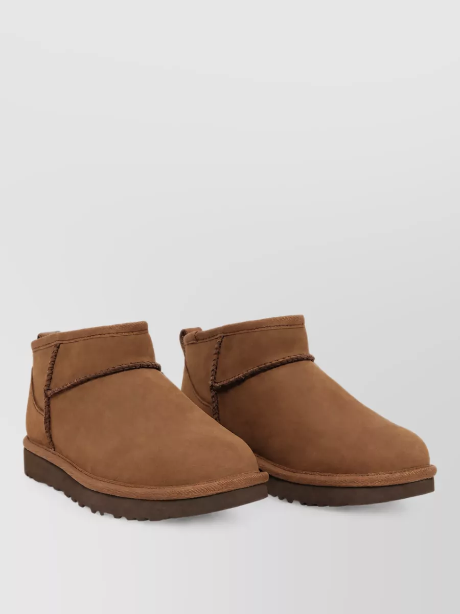 Ugg nubuck leather ankle slippers