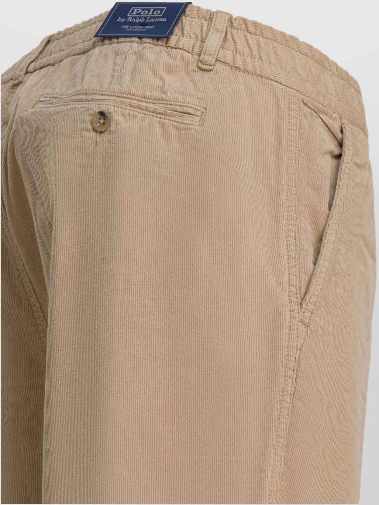 Polo Ralph Lauren Luxe Velvet Lateef Trousers Pockets In Brown
