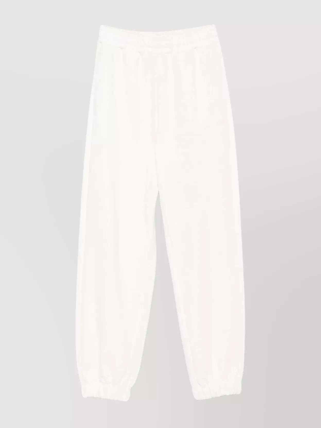 Calvin Klein Logo Terry Pant Elastic Waistband In White