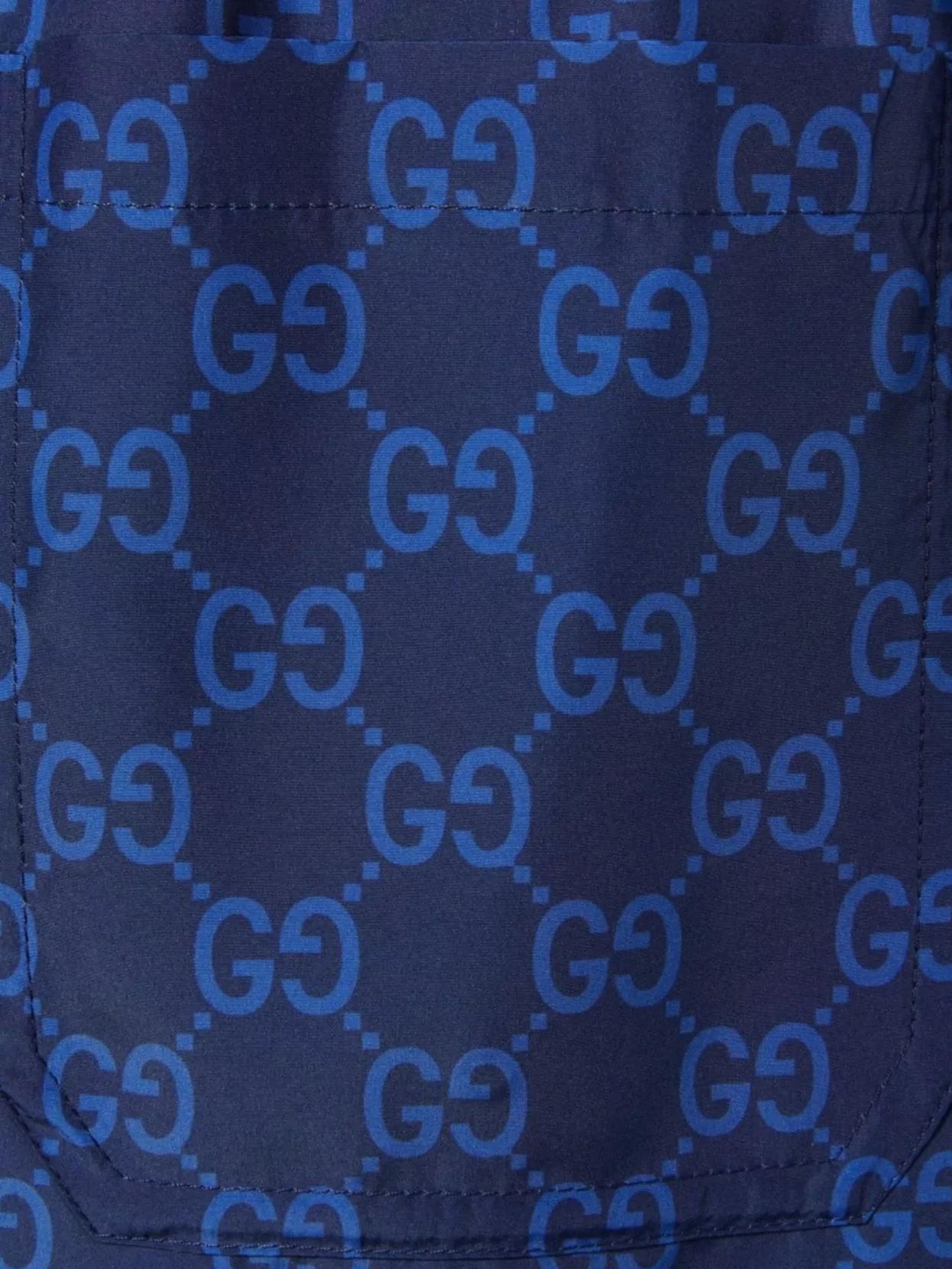 Gucci Striped Swim Shorts With Side And Back Pockets