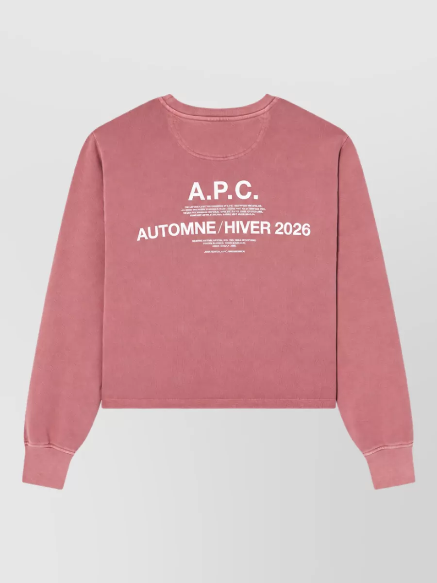 A.p.c. Organic Cotton Crewneck Sweatshirt