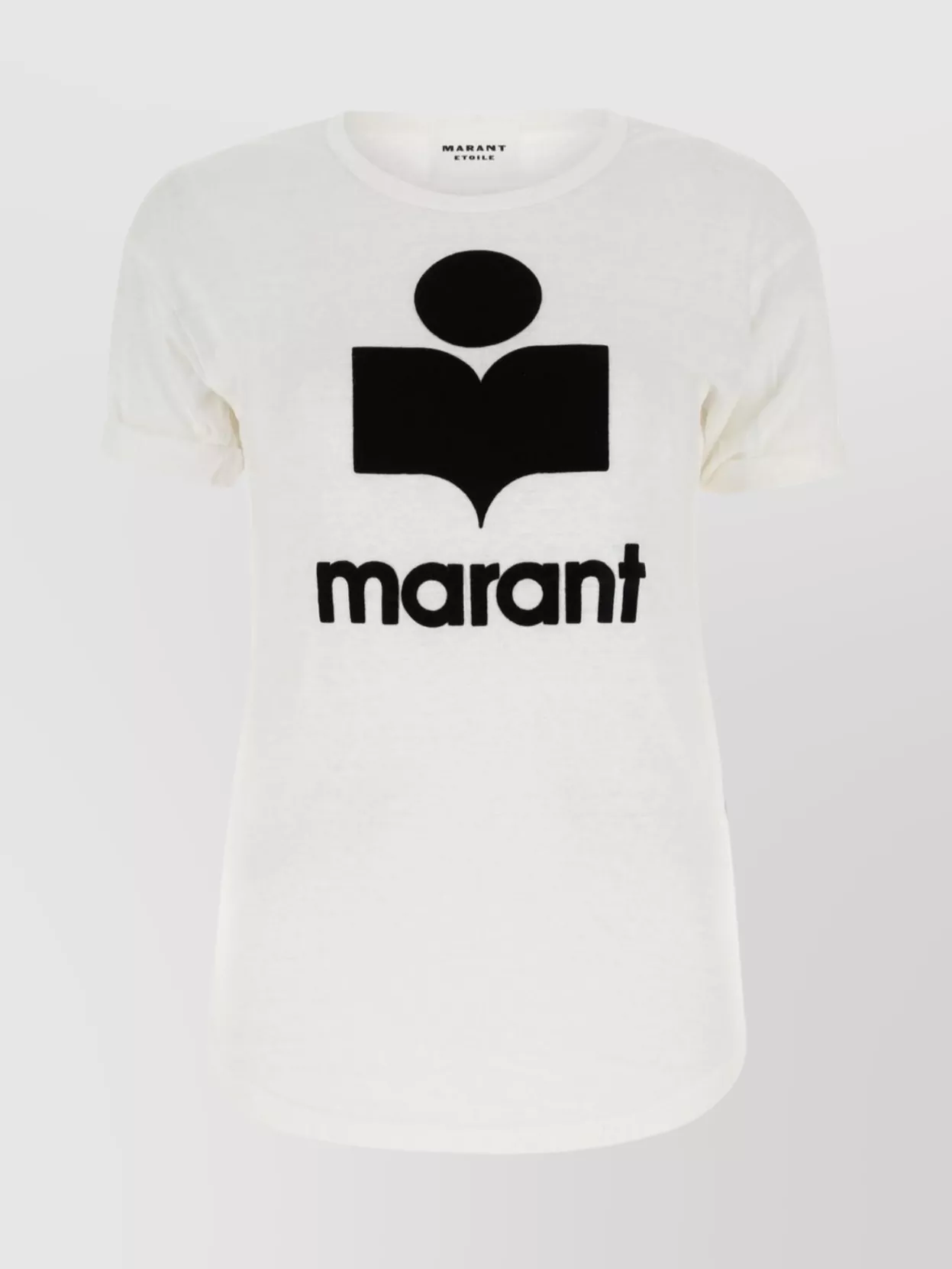 Shop Isabel Marant Étoile Koldi Laminated Linen T-shirt In Black