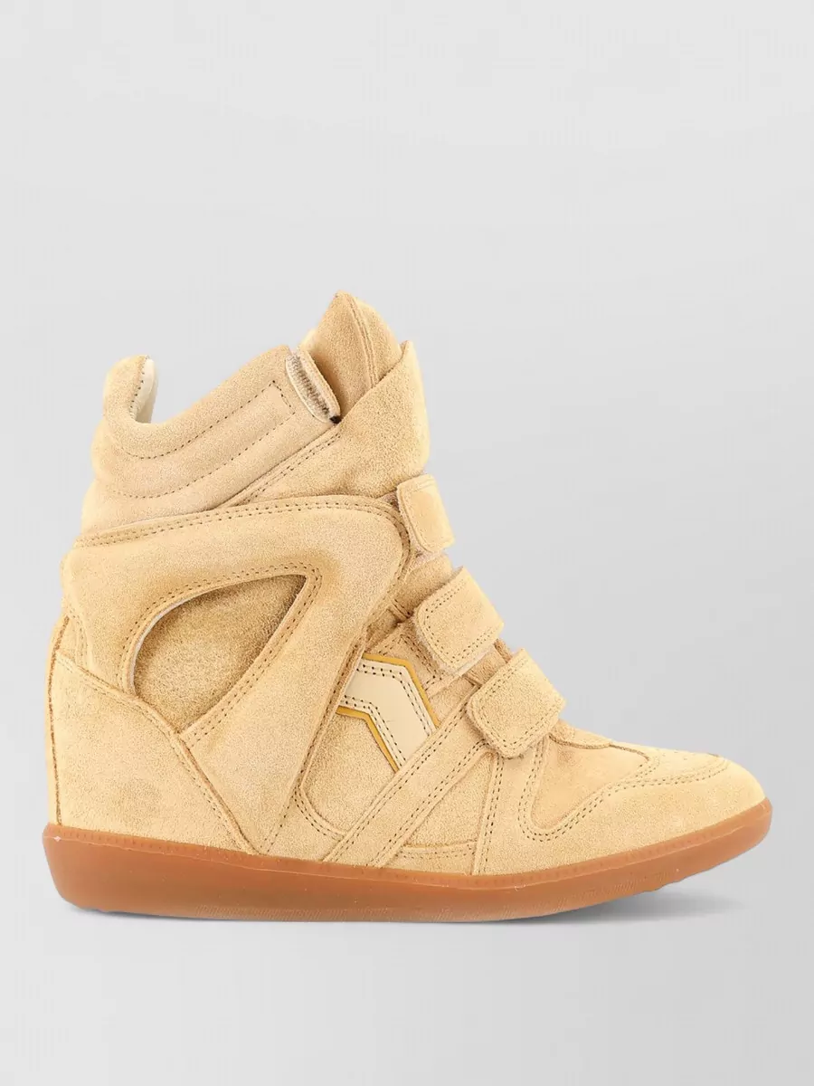 Isabel Marant Leather Wedge Sneakers