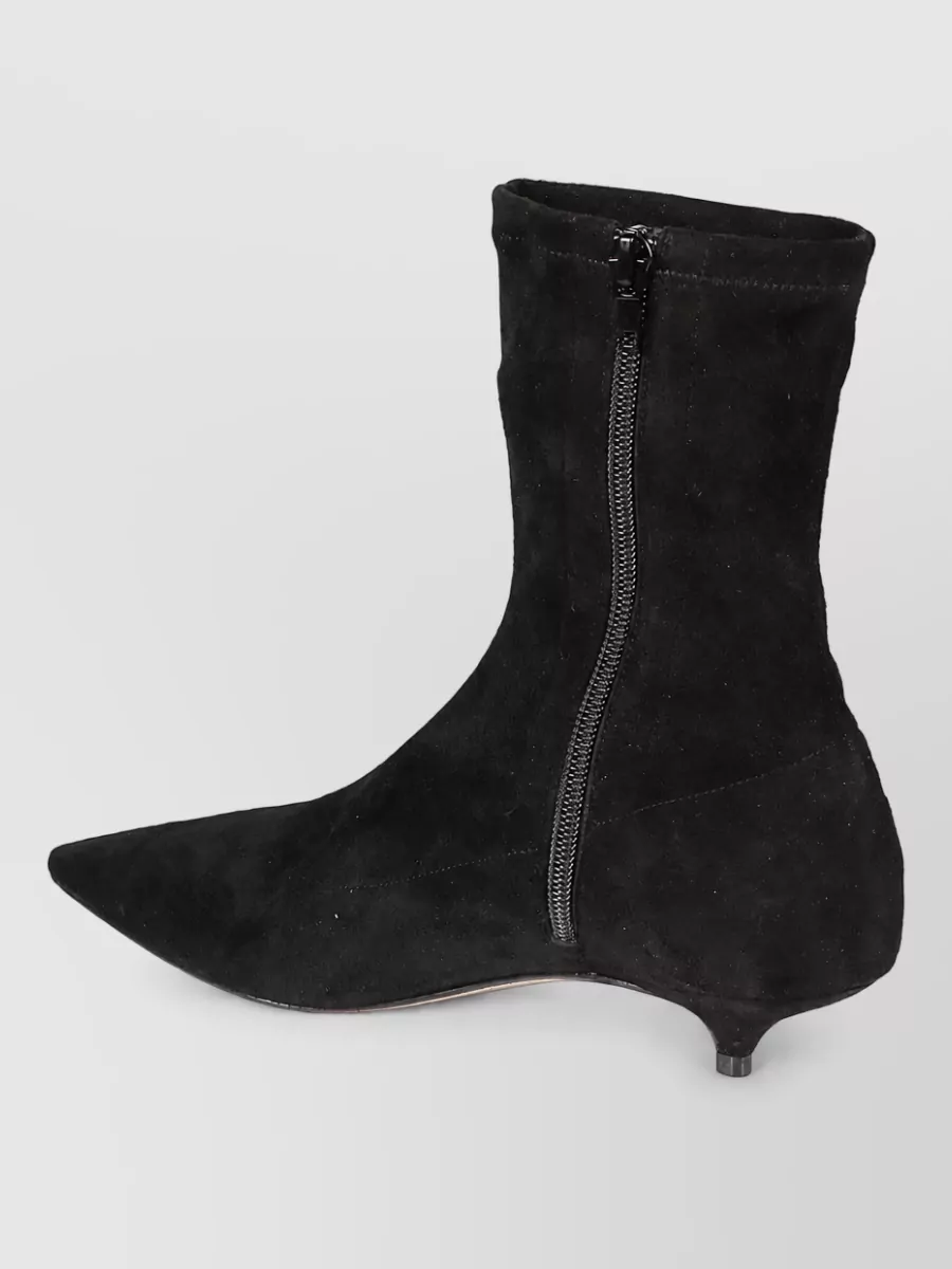 The Row leather ankle boots