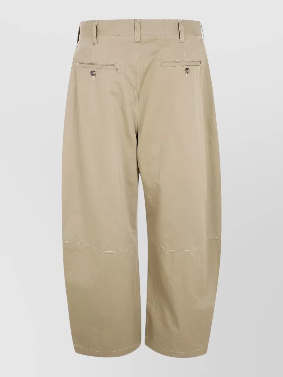 Comme Des Garçons Homme Cotton Linen Pleated Tailored Shorts