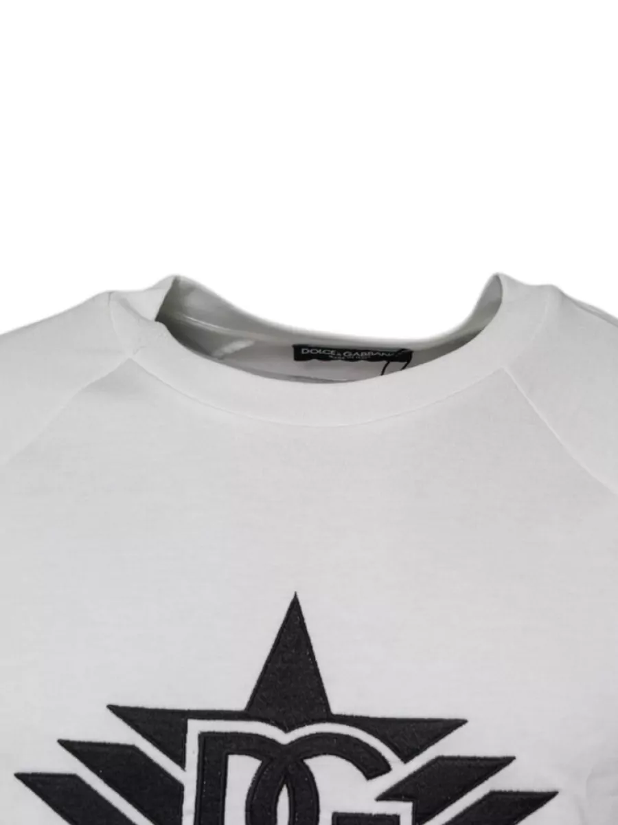Dolce&Gabbana Cotton Printed Crew Neck Short Sleeve T-Shirt