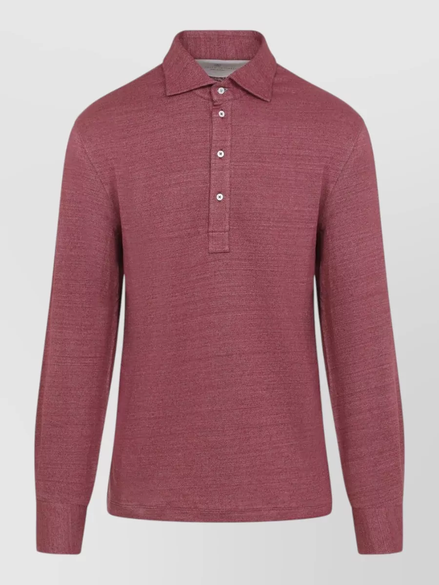 Brunello Cucinelli Linen polo shirt