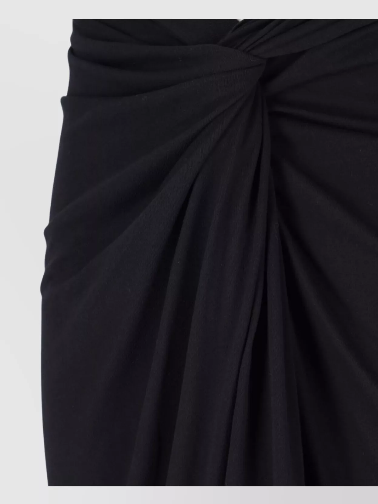 Dries Van Noten Draped High Waist Knot Midi Skirt