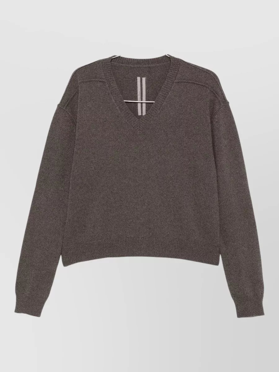 Rick Owens cashmere v-neck sweater
