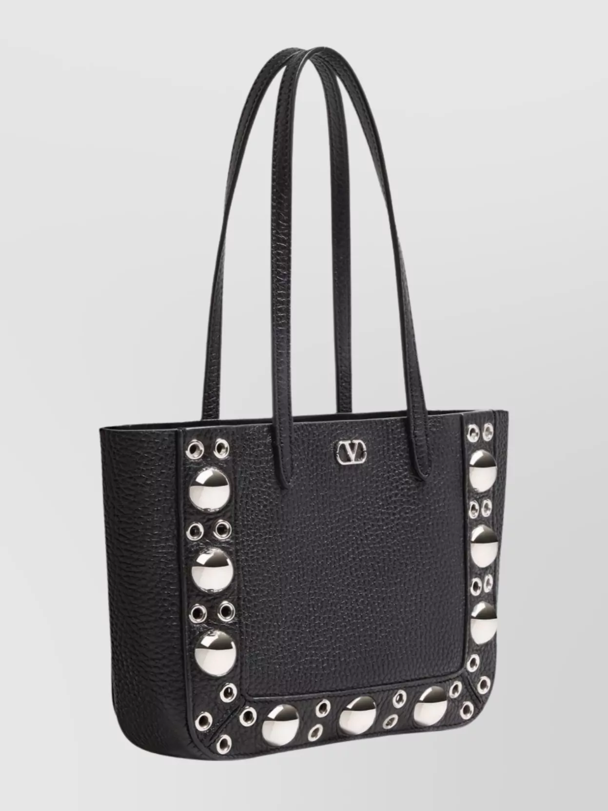 Valentino Mini Leather Tote Bag With Open Top