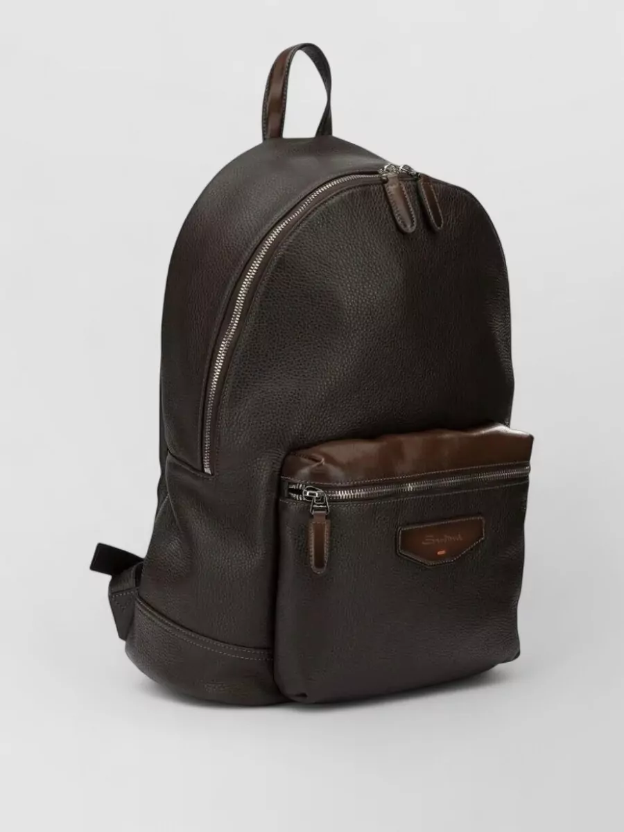 Santoni Leather Backpack