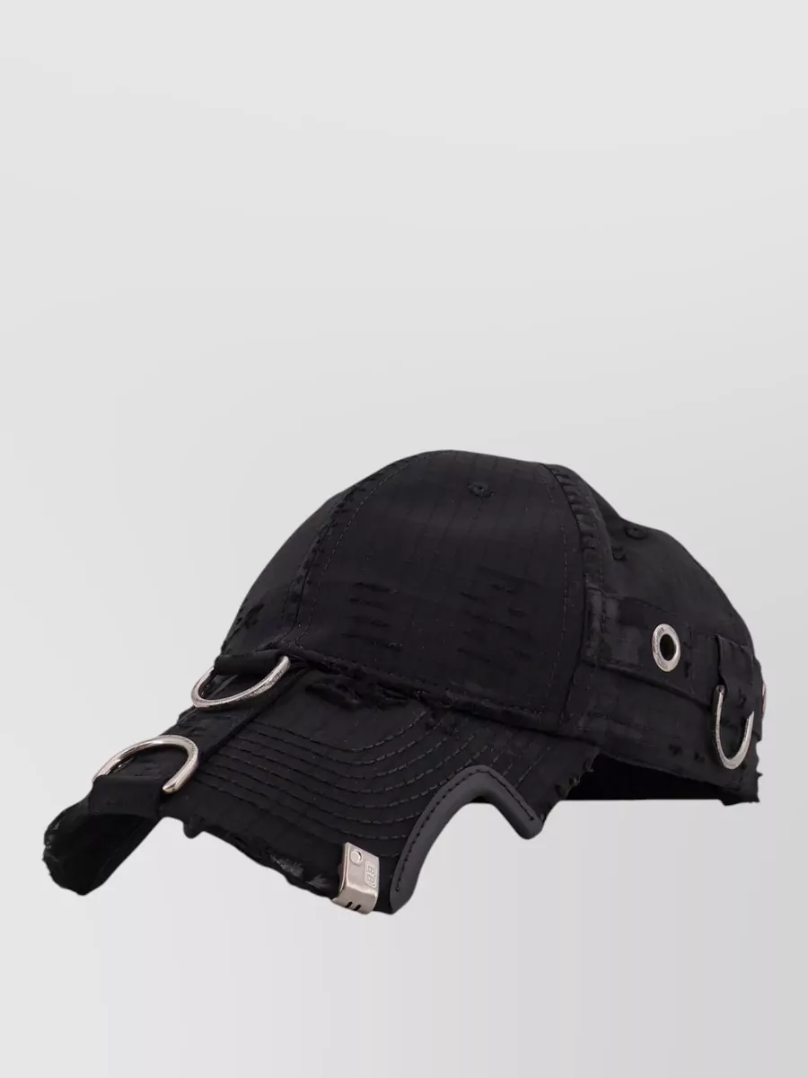 Balenciaga Cotton Cargo Hat Metal Ring Visor