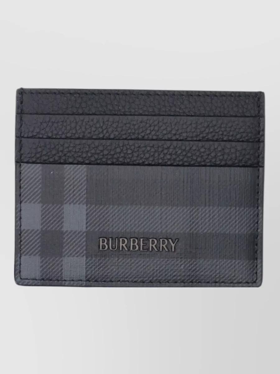 Burberry check card holder