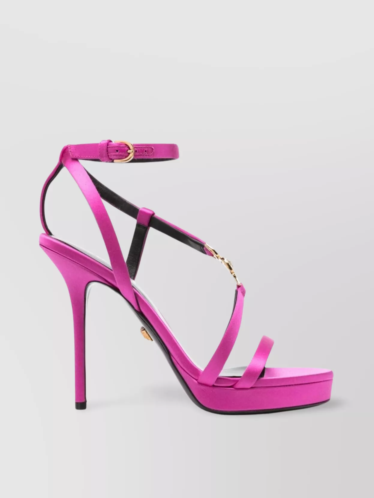 Shop Versace 110mm Stiletto Heel Platform Sandals In Pink