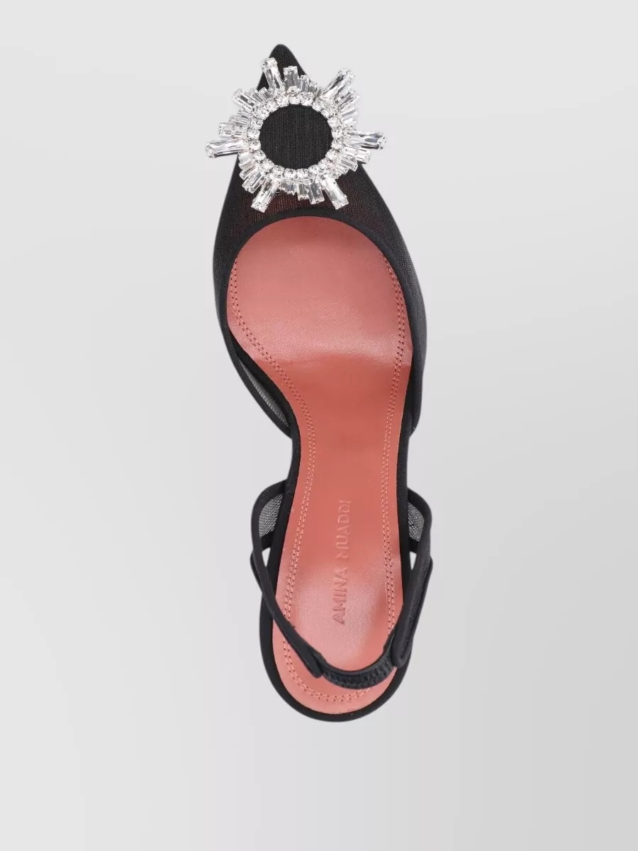 Amina Muaddi Mesh Pumps