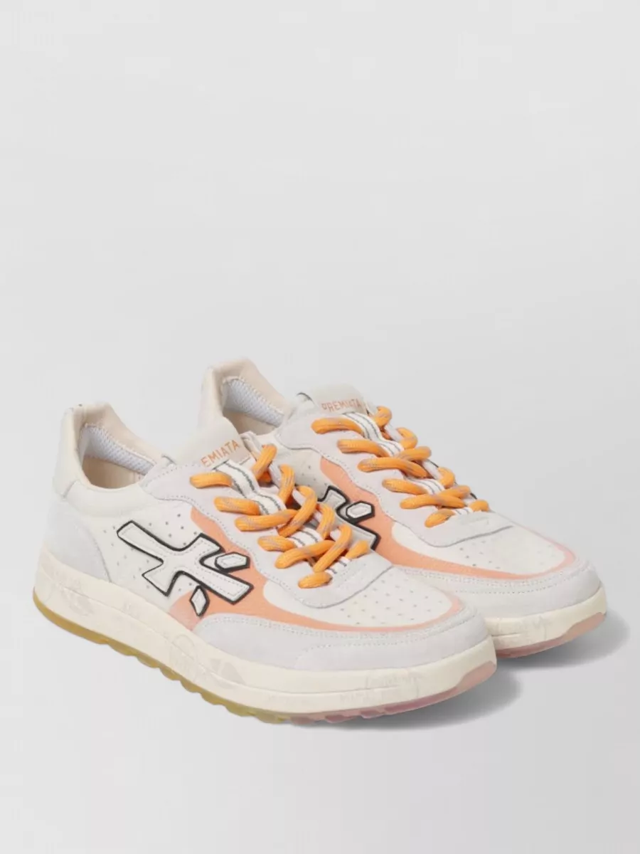 Premiata cotton low-top sneakers
