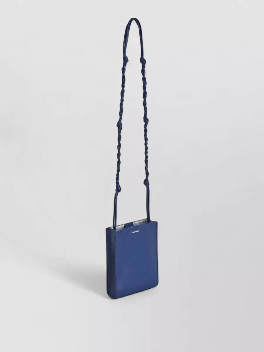Jil Sander Tangle small leather crossbody bag