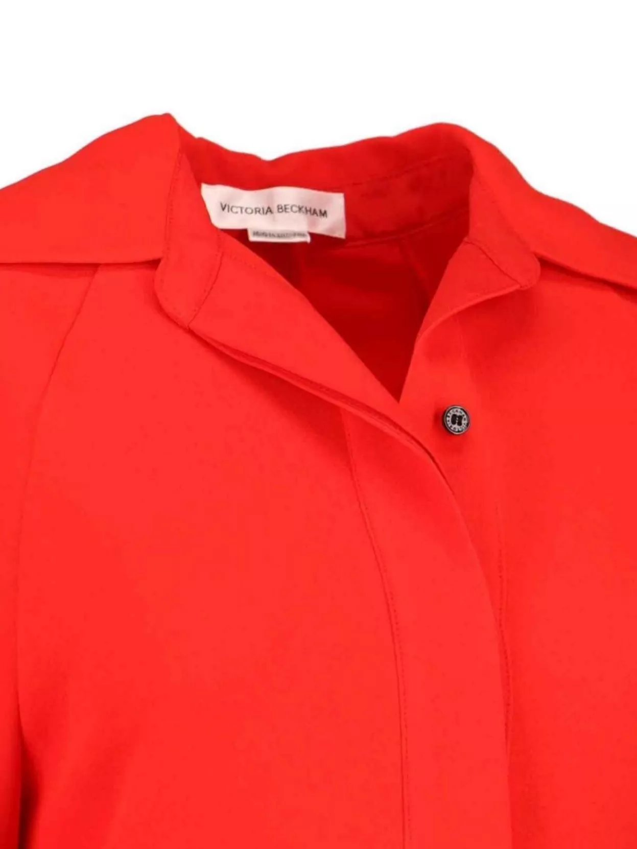 Victoria Beckham Knee Length Dress Long Sleeves In Red