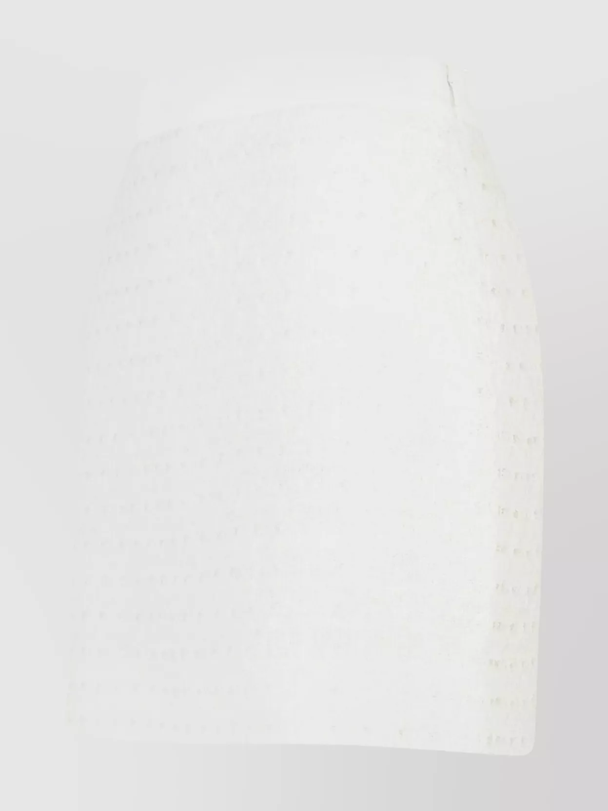 Casablanca High-Waisted Textured Cotton Blend Miniskirt