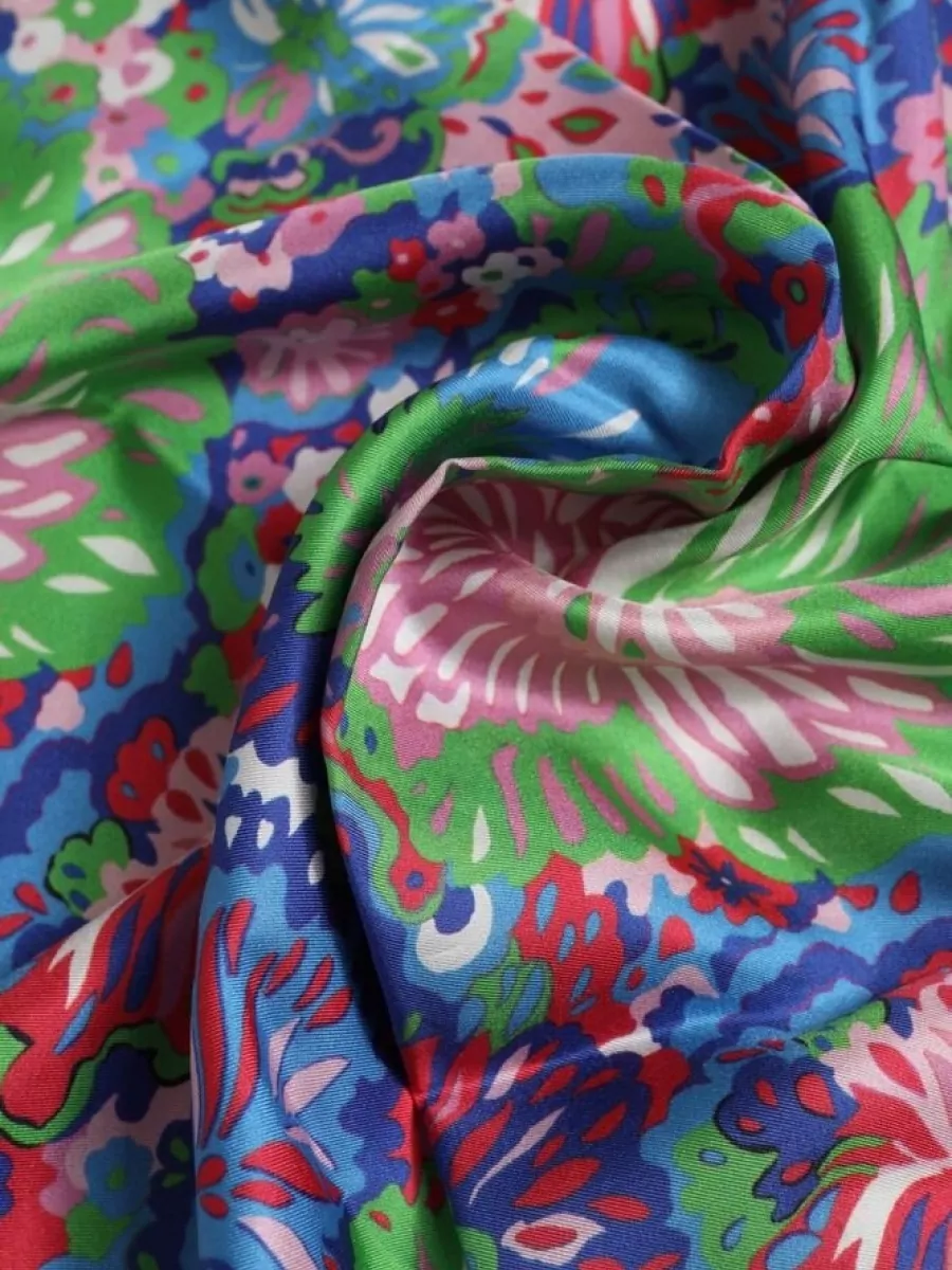 Dolce&Gabbana Silk Floral Print Square Scarf