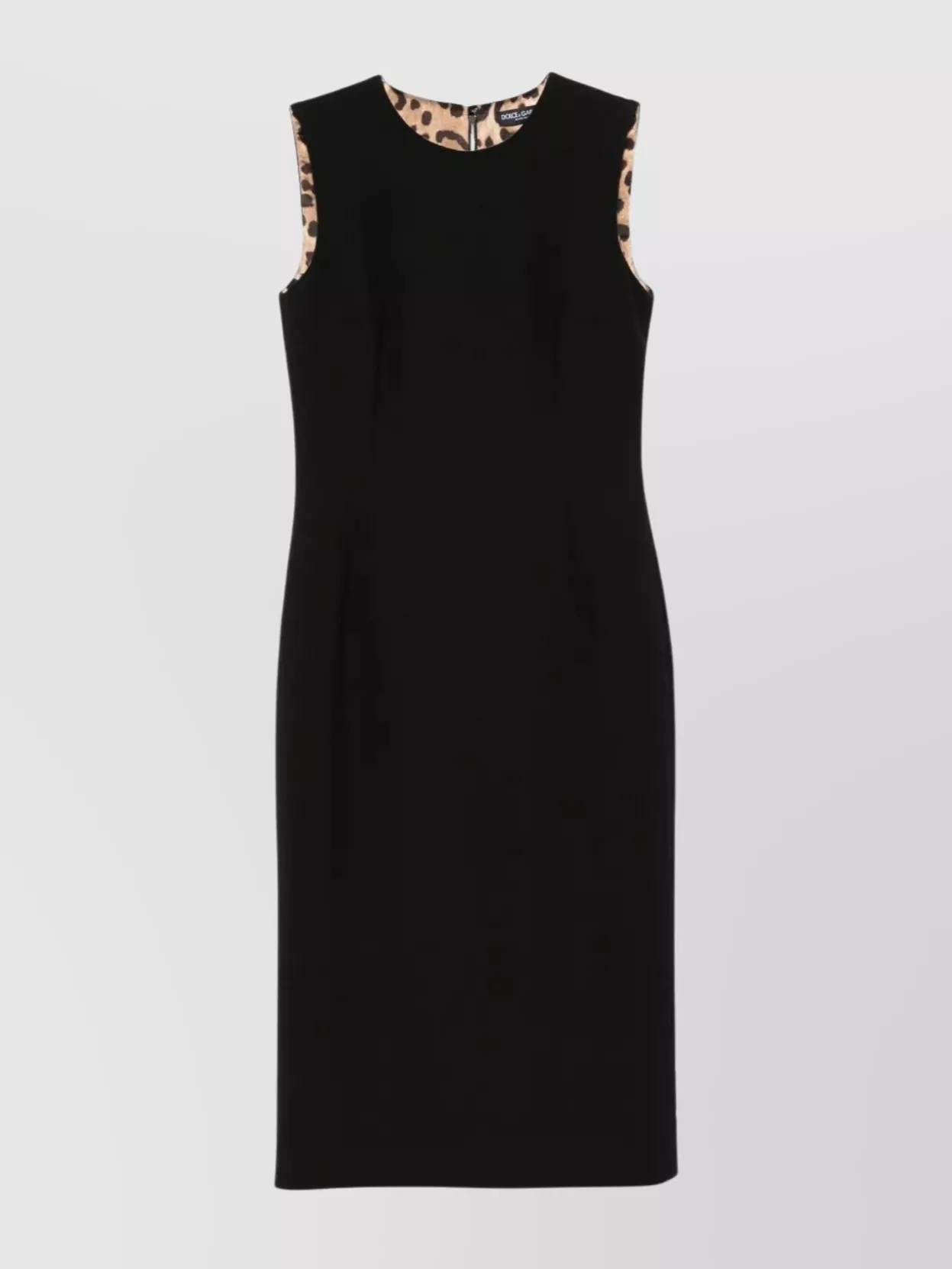 Dolce & Gabbana Sheath Midi Dress Sleeveless