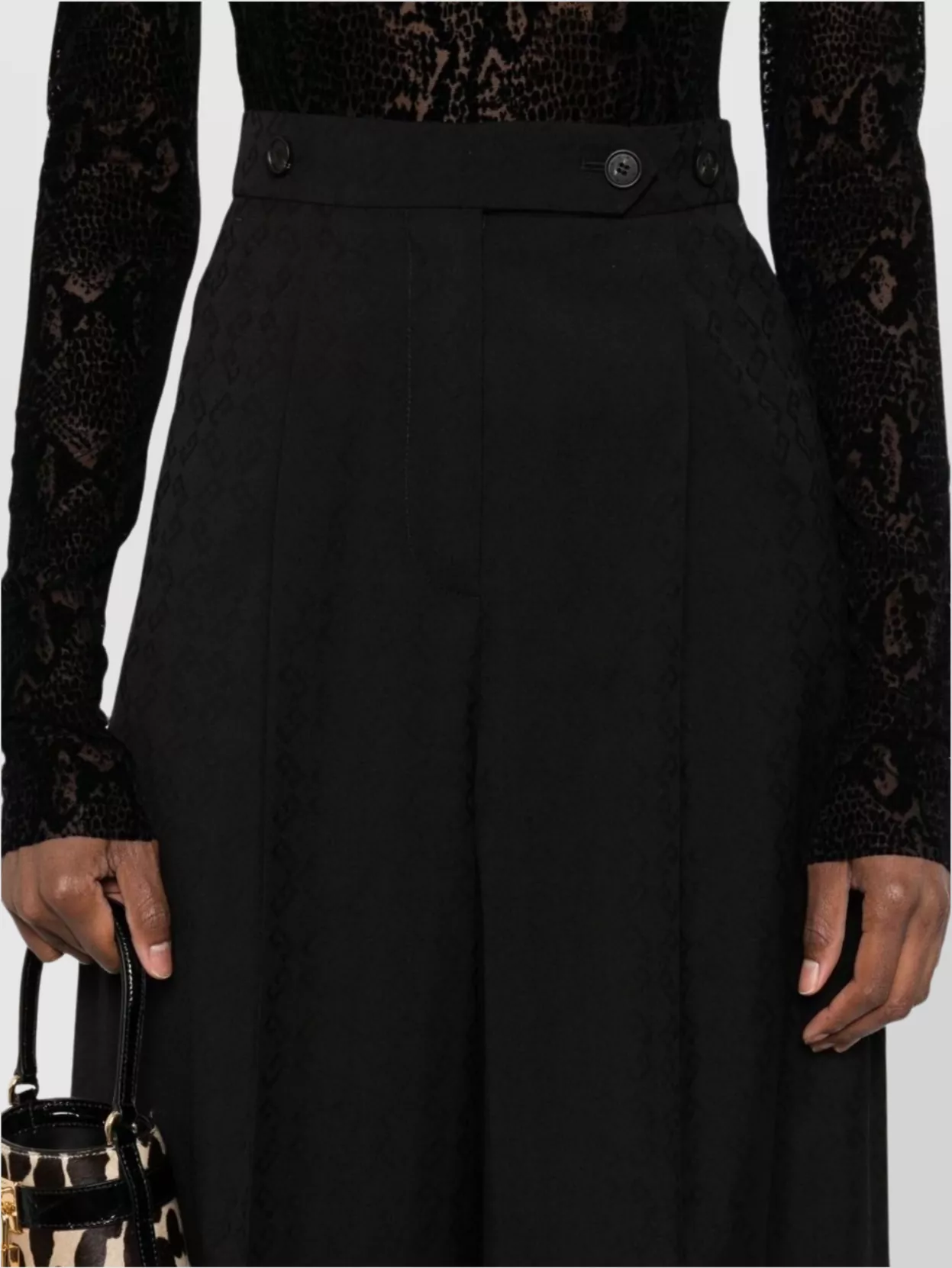 Givenchy Flare Tailored Pants In Wool And Mohair