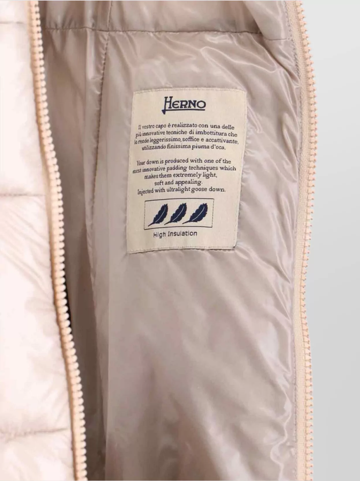Herno Long Quilted Jacket Belted Waist