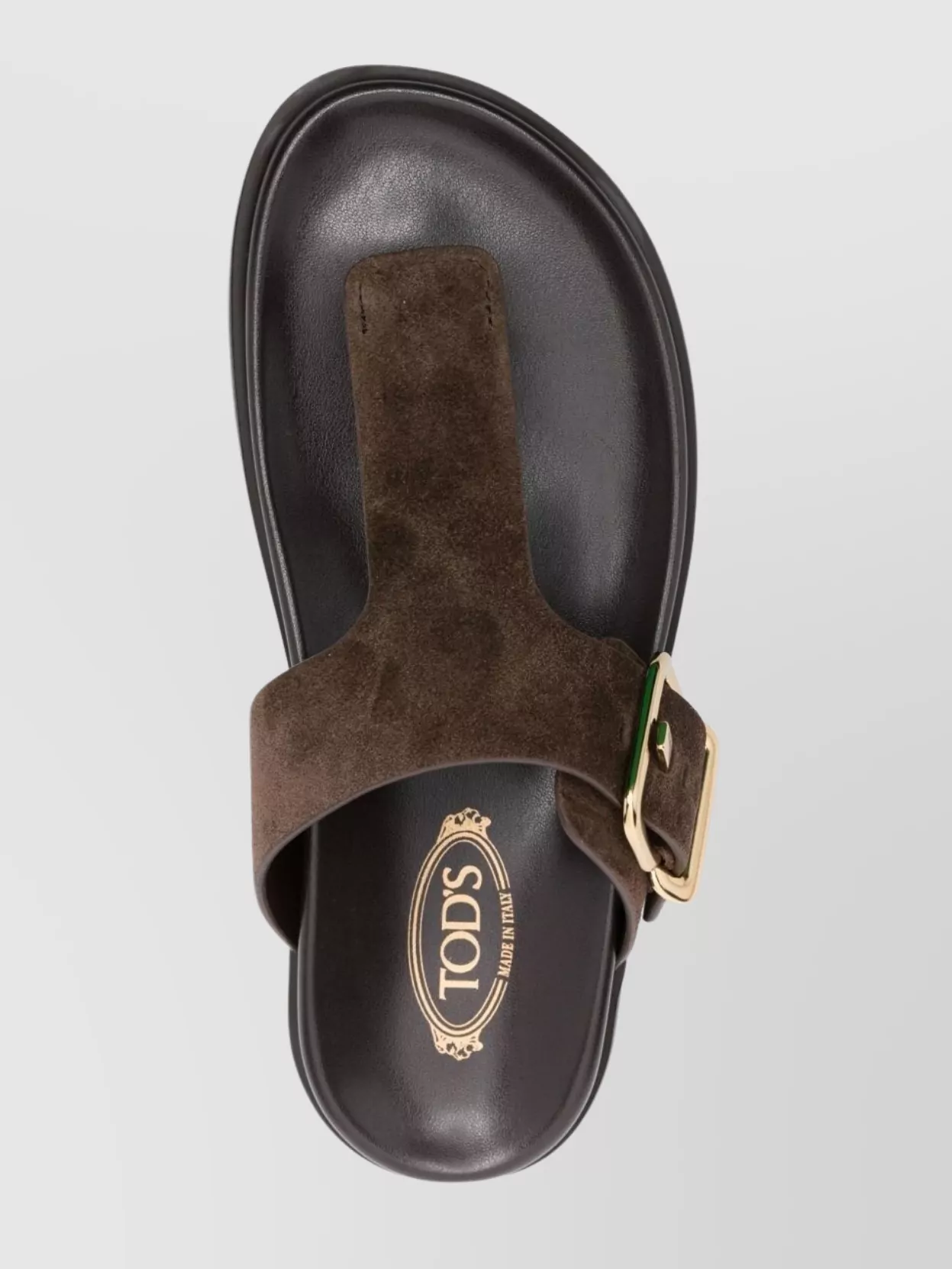 Tod's Buckle Detail Flat Sole Open Toe Slide