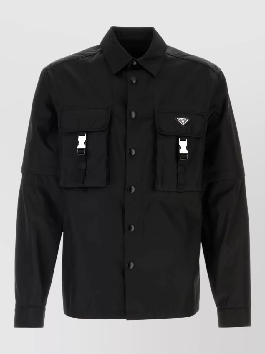 Prada recycled polyamide shirt jacket