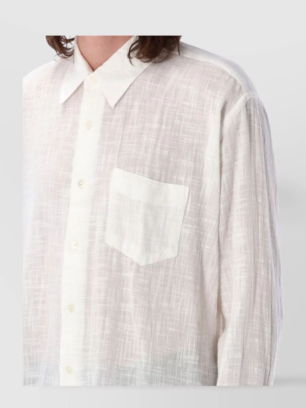 OUR LEGACY SHEER LINEN SHIRT POCKET 