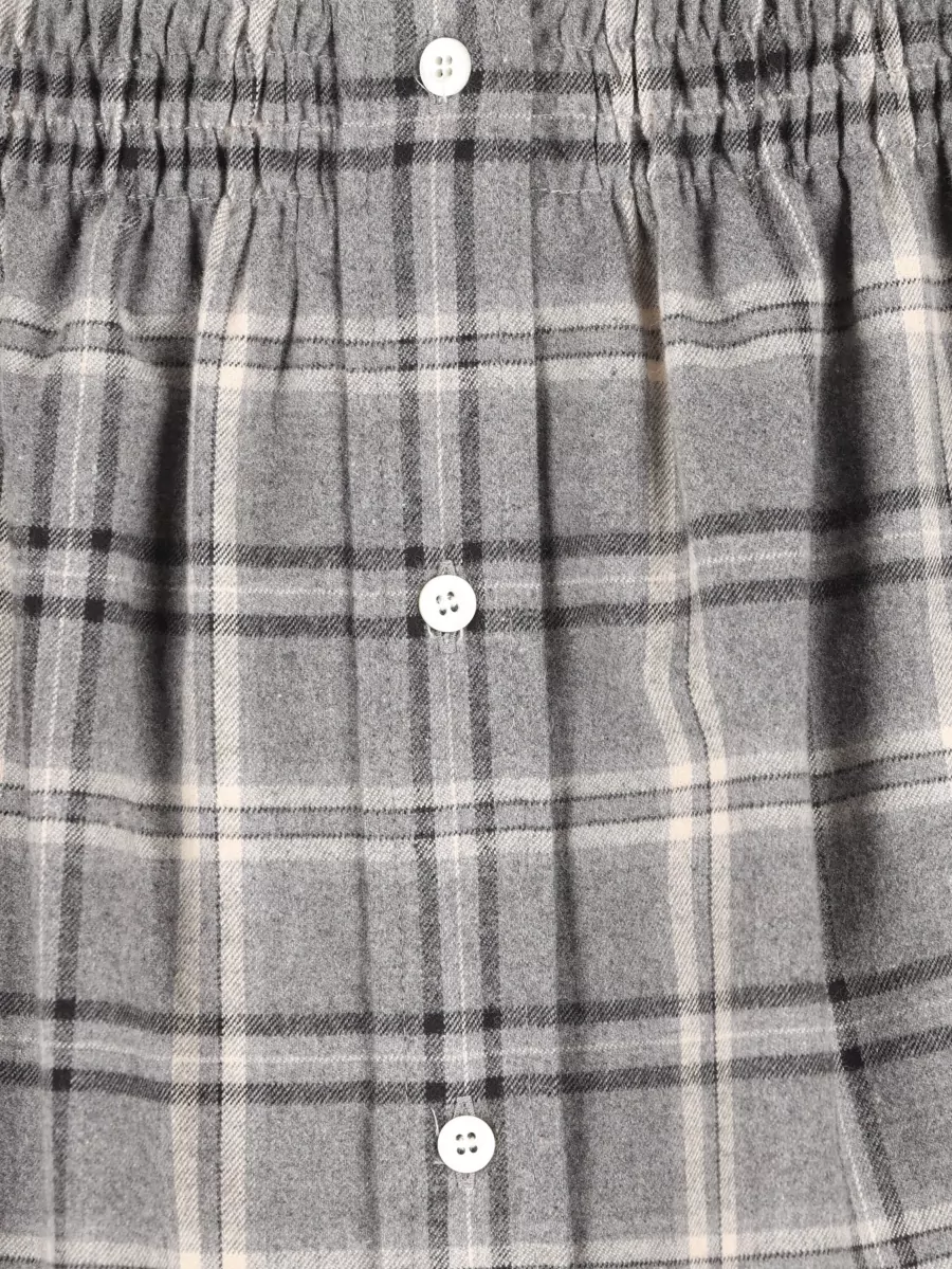 Miu Miu Checked Cotton Mini Skirt