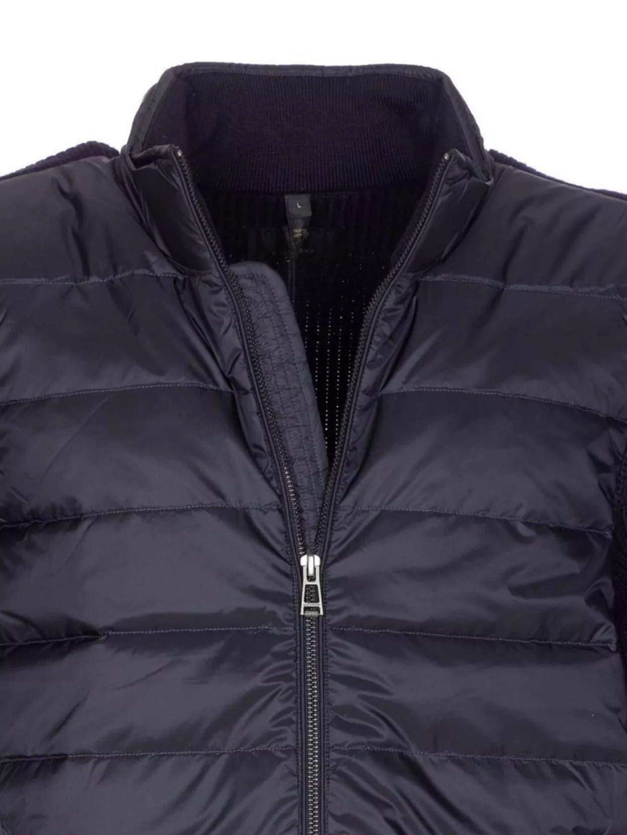Belstaff High Neck Cardigan Quilted Front