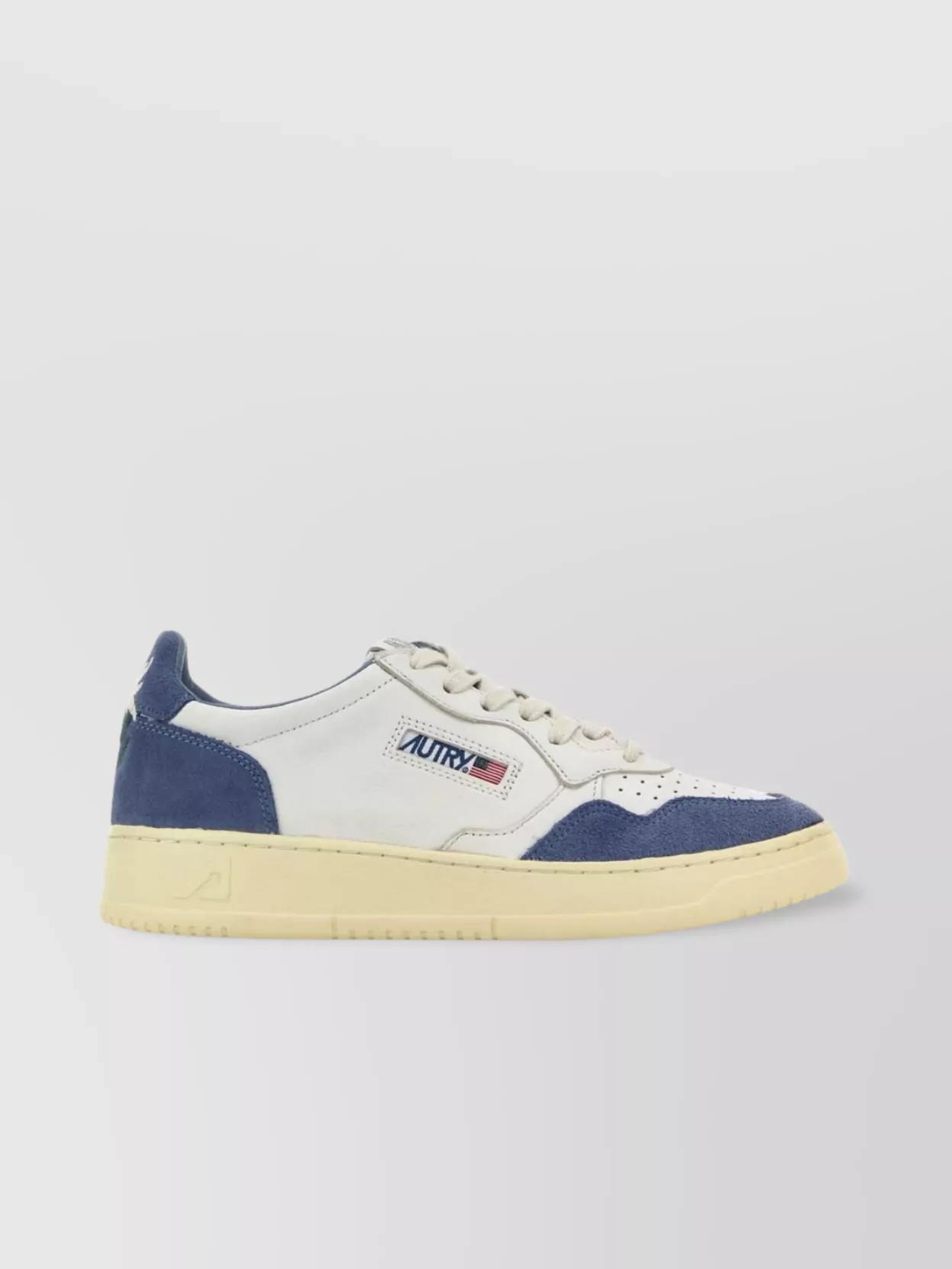 Autry leather two-tone low-top sneakers