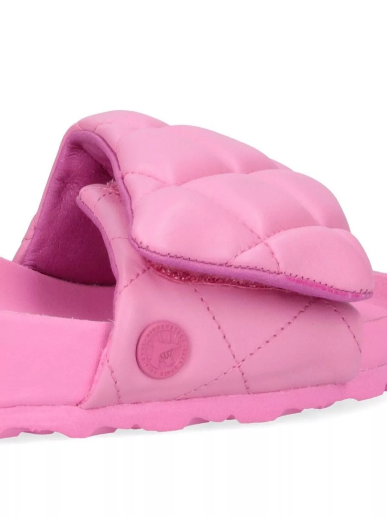 Birkenstock Quilted Open Toe Heel Sandals In Pink