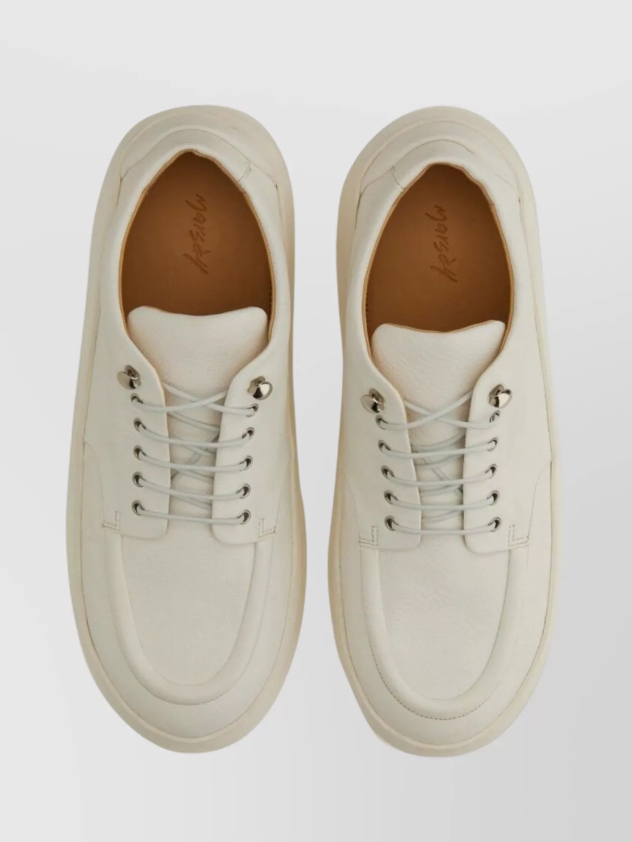 Marsell Metal Eyelets Platform Sole Round Toe Sneakers