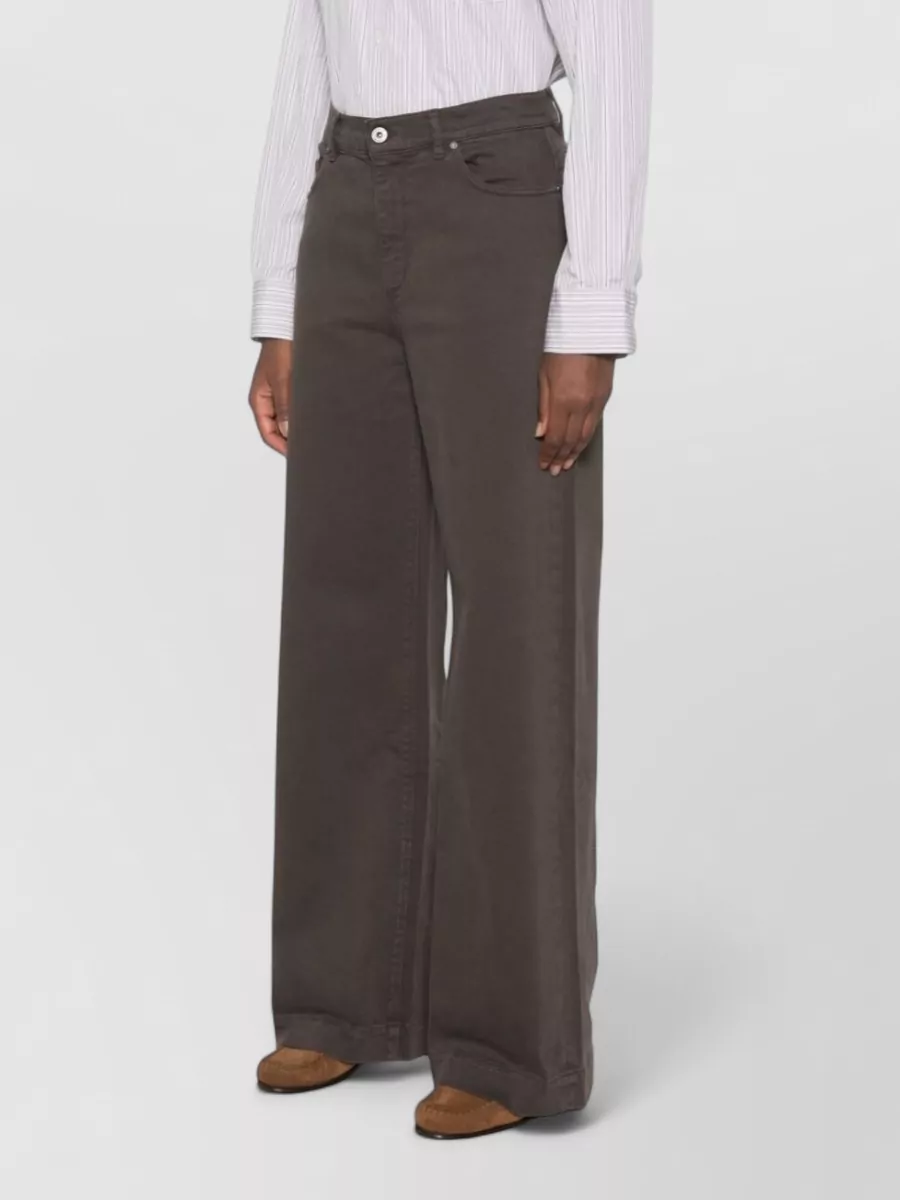 Parosh Wide-Leg Denim Jeans
